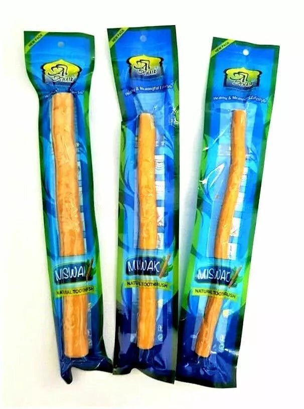 Miswak is a natural teeth-cleaning tool made from the Salvadora persica tree. Known for its antibacterial properties, it promotes oral hygiene, freshens breath, and helps prevent tooth decay and gum disease. Rich in vitamins and minerals, miswak is a traditional alternative to modern toothbrushes, offering eco-friendly dental care.