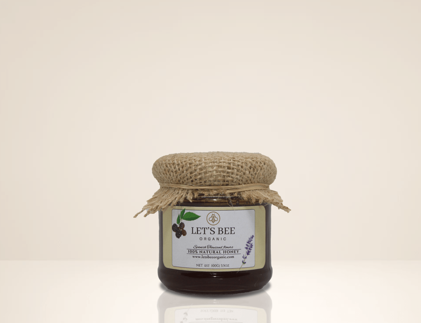 100G jar of Organic spanish honey for sale, intense flavour of blackberry which brings a unique special flavour.