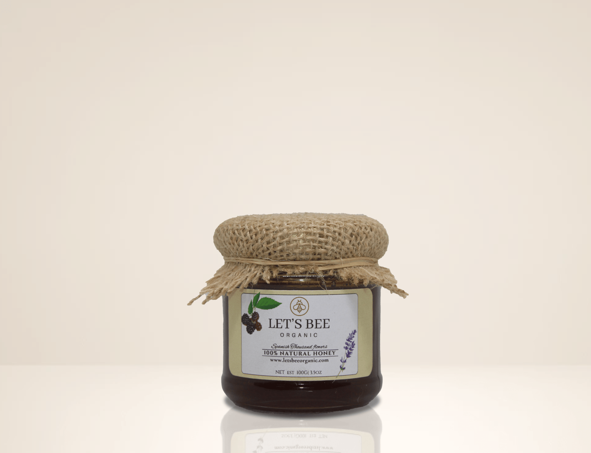 100G jar of Organic spanish honey for sale, intense flavour of blackberry which brings a unique special flavour.