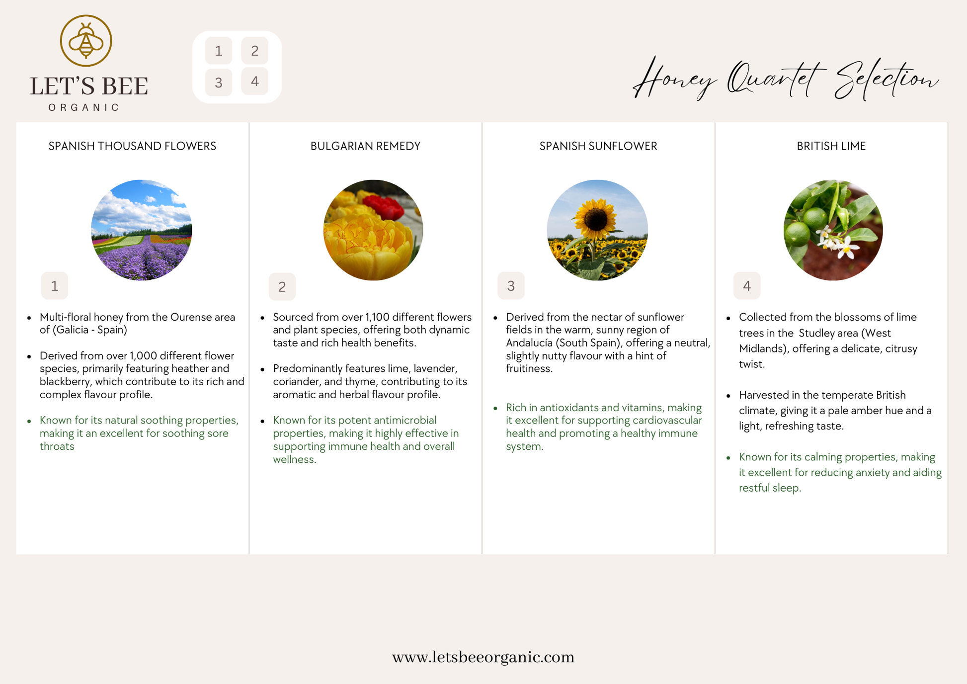 Raw Organic Honey Gift Selection